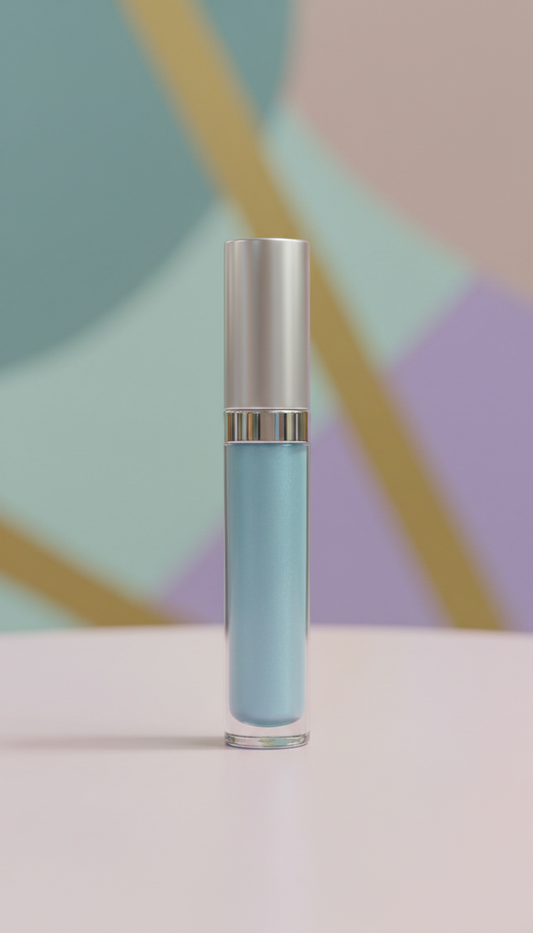 Icy Blue gloss with Holographic Shine