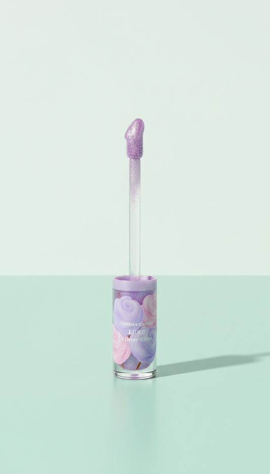 Cotton Candy Lilac Glitter Gloss