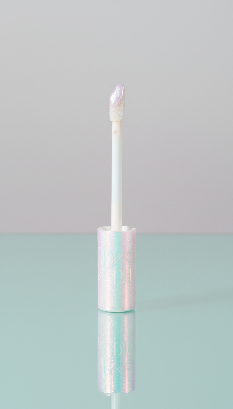 Iridescent White Holographic Lip Topper