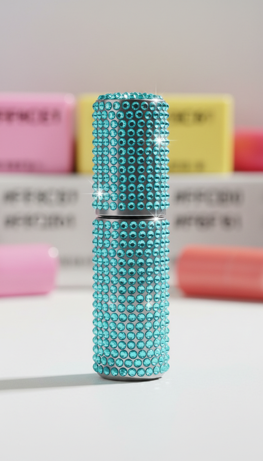 AIM Blue rhinestone gloss