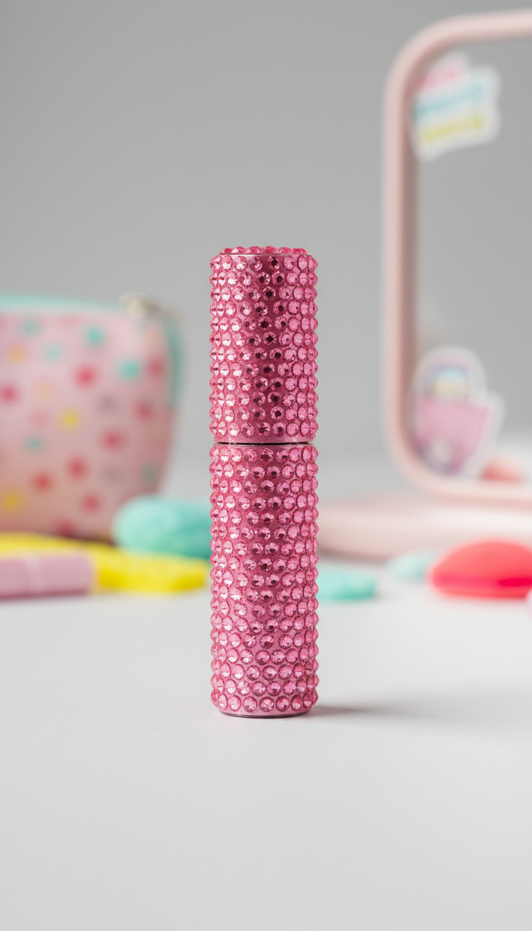 Bubblegum Pink rhinestone gloss